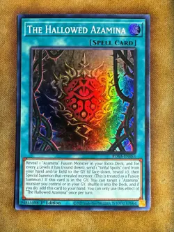 Yugioh The Hallowed Azamina ROTA-EN053 Super Rare 1st Ed NM - Image 1