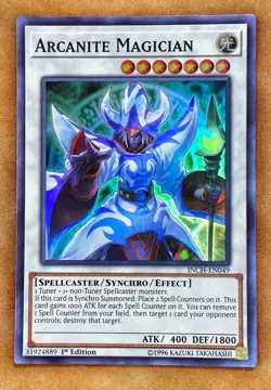 Yugioh Arcanite Magician INCH Super Rare 1st Edition NM - Image 1