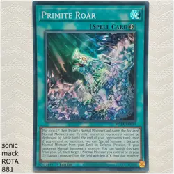 Primite Roar - ROTA-EN059 - Super Rare 1st Edition Yugioh - Image 1
