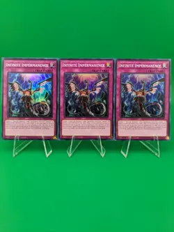 Yu-Gi-Oh! Yu-Gi-Oh! Infinite Impermanence RA01-EN075 Super Rare x3 - Image 2