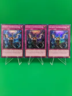 Yu-Gi-Oh! Yu-Gi-Oh! Infinite Impermanence RA01-EN075 Super Rare x3 - Image 3