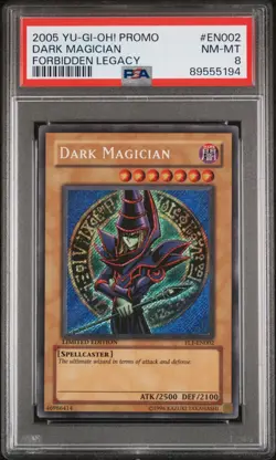 Dark Magician FL1 PSA 8 Secret Rare Promo #EN002 Yugioh 2005 - Image 1