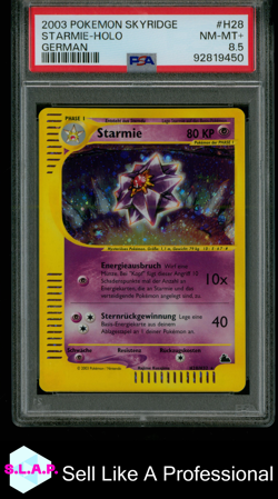 STARMIE POKEMON H28/H32 2003 SKYRIDGE HOLO DEUTSCH PSA 8,5 - Image 1