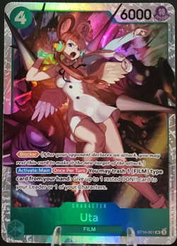 Uta ST16-001 SR - One Piece - Starter Deck 16: GREEN Uta (NM) - Image 1