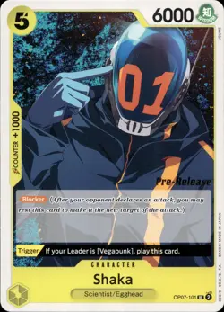 One Piece TCG • Shaka OP07-101 • Pre Release-Promo • ENG/NM - Image 1