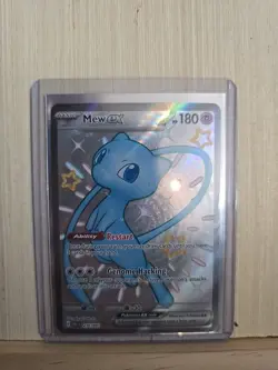 Pokemon TCG Mew EX 216/091 Paldean Fates Full Art Shiny Ultra Rare - Image 1