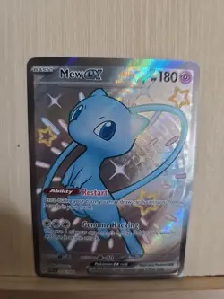 Pokemon TCG Mew EX 216/091 Paldean Fates Full Art Shiny Ultra Rare - Image 3