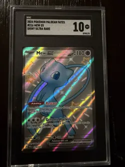 Pokemon TCG Mew EX 216/091 Paldean Fates Full Art Shiny Ultra Rare - Image 1