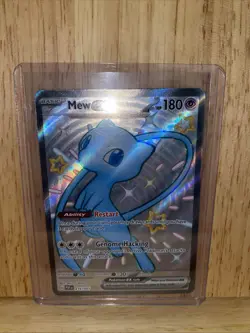 Pokemon TCG Mew EX 216/091 Paldean Fates Full Art Shiny Ultra Rare - Image 1