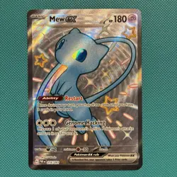 Pokemon TCG Mew EX 216/091 Paldean Fates Full Art Shiny Ultra Rare - Image 1