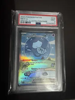 2024 Paldean Fates Bubble Mew EX Special Illustration Rare #232 PSA 9 Mint - Image 2