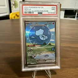 2024 Pokemon Paldean Fates Bubble Mew EX #232 Special Illustration Rare PSA 9 - Image 1