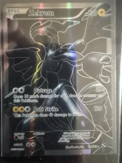 Pokemon TCG Zekrom Black White Holo Full Art Ultra Rare Card 114/114 NM - Image 3