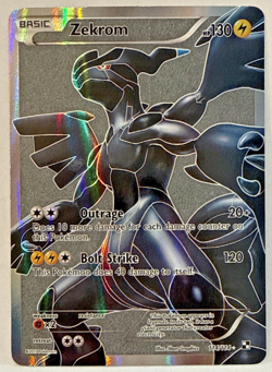 Pokemon TCG Zekrom full art Holo Ultra Rare Card 114/114 Black & White - Image 1