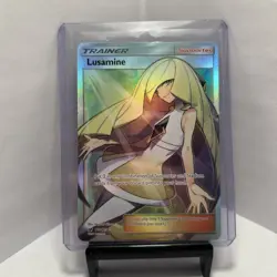 Pokemon TCG Lusamine Crimson Invasion Holo Full Art Rare Card 110/111 Read Desc - Image 3