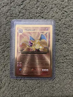 Pokemon Celebrations Charizard Gold Metal Card #4/102 UPC Promo - Image 1