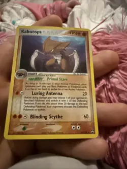 Pokemon TCG Kabutops Holo Rare Card 10/108 Power Keepers Series Dmg - Image 1