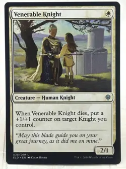 Venerable Knight NM/M* Throne Of Eldraine ENGLISH 035/269 mtg -UnltdCards - Image 1