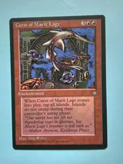MTG Curse of Marit Lage Ice Age Rare Card Magic the Gathering NM - Image 1