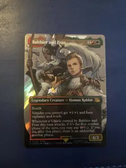 Balthier and Fran (0538) (Borderless) (Surge Foil) Final Fantasy Foil MTG - Image 1