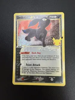 Umbreon Star 17/17 Celebrations: Classic Collection Holo NM Rare Card Pokemon - Image 3