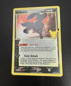 Umbreon Star 17/17 Celebrations: Classic Collection Holo NM Rare Card Pokemon - Image 5