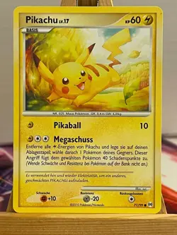 Pikachu 71/99 Arceus Common Deutsch Exc Pokemon - Image 1