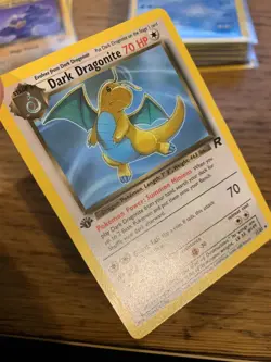 NM! 1st Edition Dark Dragonite (22/82) Team Rocket Set Rare Pokemon Card! - Image 3