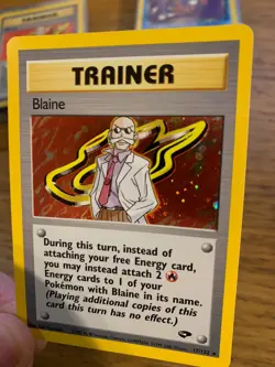 Blaine Trainer (17/132) Holo Gym Challenge Set Pokemon Card! FREE P&P! - Image 5