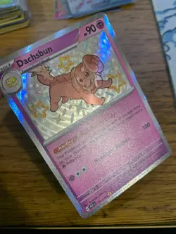 NM! Dachsbun (161/091) Paldean Fates Baby Shiny Rare Pokemon Card! FREE P&P! - Image 3