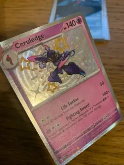 NM! Ceruledge (162/091) Paldean Fates Baby Shiny Rare Pokemon Card! FREE P&P! - Image 3