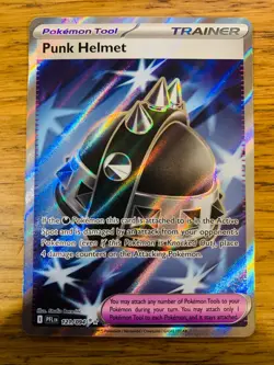 NM! Punk Helmet (121/094) Phantasmal Flames Full Art Rare Pokemon Card! - Image 1