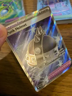 NM! Punk Helmet (121/094) Phantasmal Flames Full Art Rare Pokemon Card! - Image 3