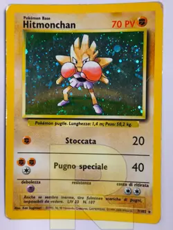 Hitmonchan ® Set Base 7/102 ® Rara Holo Foil ® Pokemon ® Italiano ® Good- - Image 1