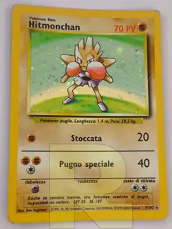 Hitmonchan ® Set Base 7/102 ® Rara Holo Foil ® Pokemon ® Italiano ® Good- - Image 3
