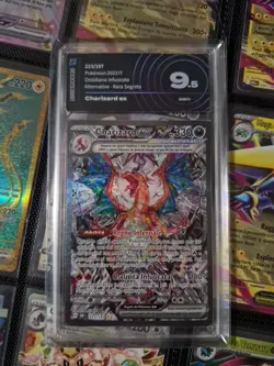 POKEMON CHARIZARD EX AIGRADING 9.5 ITA ⭐⭐ OSSIDIANA INFUOCATA 223/197 - Image 1
