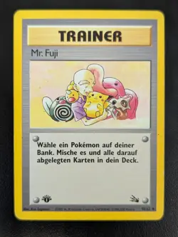 Pokemon Mr. Fuji 58/62 Fossil Deutsch Vintage 1. Edition 1995 EX - Image 1