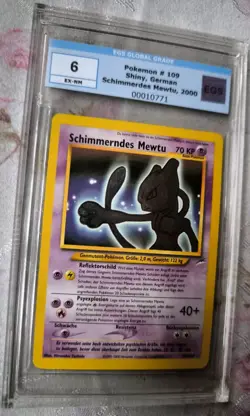 Pokemon Schimmerndes Mewtu Neo Destiny 6 PSA EGS DEUTSCH Shining Mewtwo 109/105 - Image 4