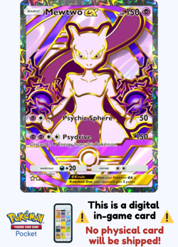Pokemon TCG Pocket - Mewtwo Ex ⭐⭐ - English - Image 1