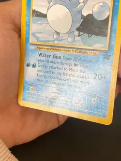 ENGLISH POKEMON MARILL 29 PROMO BLACK STAR WIZARDS - VG - Image 4