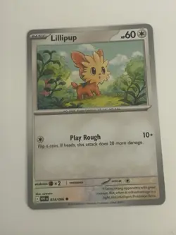 Lillipup - 074/086 White Flare Common Pokemon Card - Image 1