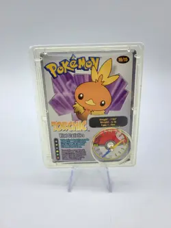 Pokemon Torchic Compass Clip-On Trading Card Wendy's Kids Meal 2002 - Image 1