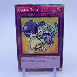 Yu-Gi-Oh Ojama Trio Starlight Rare 1st Edition BLMM-EN010. PACK FRESH - Image 1