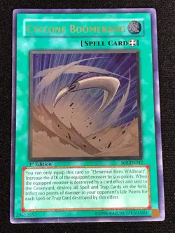 Yugioh Cyclone Boomerang SOI-EN042 1ST ULTIMATE (NM) - Image 1