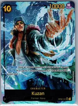 Kuzan (Alt Art) OP02-121 English Premium Booster -The Best- - One Piece - NM - Image 1