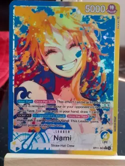 Carte Proxy one piece Nami custom OP11 One piece Eng jeux de cartes HOLO - Image 2