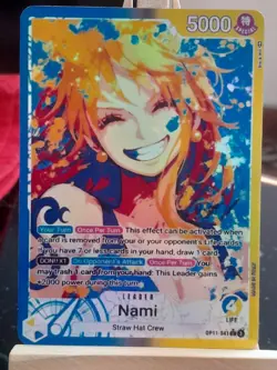 Carte Proxy one piece Nami custom OP11 One piece Eng jeux de cartes HOLO - Image 4