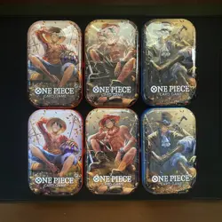 SEALED One Piece TCG Tin Pack Set Vol. 2 Lot Of 6 TS-02 English For Asia - Image 1