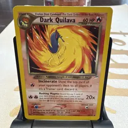Dark Quilava Regular 39/105 Pokemon Card 2000 Neo Destiny LP - Image 1