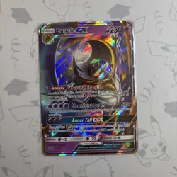 Pokemon Card Lunala GX SM17 Black Star Promo HOLO RARE - NM - Image 1